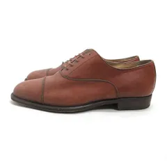 y■伊製【US6.5】バーニーズニューヨーク/BARNEYS NEWYORKストレートチップシューズ■茶MENS/35【中古】