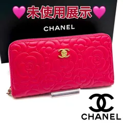 CHANEL カメリア ラウンドファスナー 財布