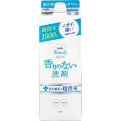 파파 프리 & (프리 앤드) 향기없는 세제 초 컴팩트 액체 세제 무향료 리필용 1500g