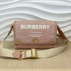 【中古】 BURBERRY （バーバリー） ﾎｰｽﾌｪﾘｰ ﾌﾟﾘﾝﾄ ｷｬﾝﾊﾞｽﾉｰﾄ ｸﾛｽﾎﾞﾃﾞｨﾊﾞｯｸﾞ バッグ ショルダー/メッセンジャーバッグ Shoulder Bag Pink ピンク used:A