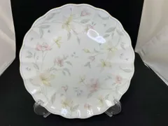 ナルミ　オーバル　パステルガーデン大皿　金彩　3枚　ヴィンテージ38✖︎23cm ナルミ オーバル パステルガーデン大皿 金彩 3枚 ヴィンテージ38