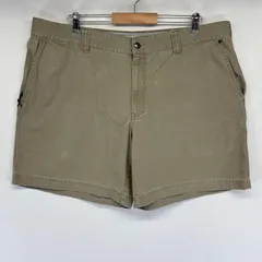 古着 コロンビア Columbia ショートパンツ カーゴ ダック ハーフ 短パン ワンポイントロゴ 半ズボン w40 L8  ベージュ系 メンズ