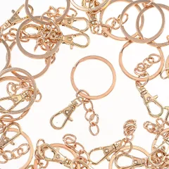 キーホルダー　パーツ　金具　20個　ゴールド　KC金　小さめ　ナスカン　2670