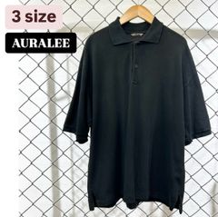 AURALEE 2019 SS SUPER SOFT PIQUE BIG POLO  オーラリー　2019年　春夏　ポロシャツ　ビッグシルエット　モード　ドーバーストリートマーケット　ボーイズ　パリコレ　ファッション　メンズ　レディース　古着　オススメ　3