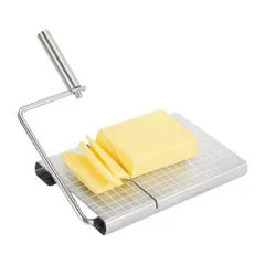 Asdays スライサー ステンレスチーズカッター cheese slicer ワイヤー付き目盛り付き チーズナイフ のサムネイル