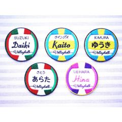 お名前ワッペン　バレーボール