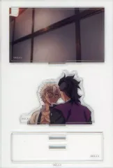 【中古】アクリルスタンド・アクリルパネル 不死川実弥＆不死川玄弥 「鬼滅の刃 柱稽古編×ufotable Cafe×マチ★アソビCAFE リアルタイムカフェ ランダムみにジオラマアクリルスタンド -不死川実弥-」