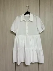 半袖 カラー ベビードールドレス