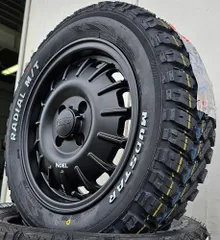 【要リフトアップ&加工】アトレー ハイゼット エヴリィ 新商品  軽トラ　軽バン MUDSTAR Radial MT 165/65R14 14インチ noel BountyCollectionのサムネイル