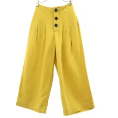 ザラウーマン ハイウエスト ワイドパンツ XS イエロー ZARA WOMAN レディース 【中古】  【231209】のサムネイル