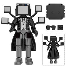 즉납 스키비디화장실 업그레이드 대형 TV맨 2.0 스피커맨 조립식 피규어 큰 LEGO 호환 레고 블록 타이카메 미니피그 13㎝약