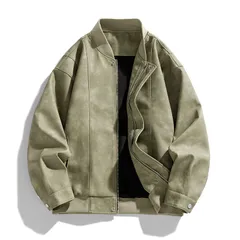 レザージャケット メンズ ジャケット トップス スタジアムジャケット アウター スタジャン ストリート コート 秋物 春服 秋 冬 冬物 冬服 大人 普段着 通学 通勤  学生服 旅行 メンズファッション bennv01