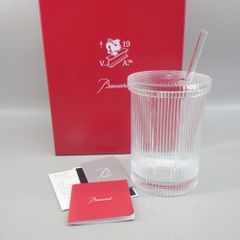 Baccarat バカラ Crystal Clear グラス by ヴァージル・アブロー 限定：4000 (1)   箱付き グラス【中古】【送料無料】