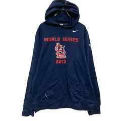 NIKE プリント ジャージ パーカー M ネイビー ナイキ スポーツウェア 古着卸 アメリカ仕入 a703-5177