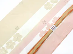 【一輝堂】【着物】和装小物 帯揚げ帯締めセット 帯揚 帯締 丹後ちりめん 桜文 平組 25w06-7800