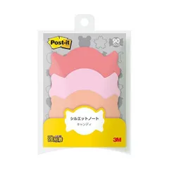 3M Post-it ポストイット シルエットノート 強粘着 キャンディ 3M-SSS-AMX10