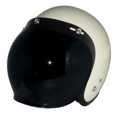 新品！ ZK-300 スモールジェット 内装着脱式で外して洗える【アイボリーホワイト】+ダークスモークバブル（劣化防止UVカット＆ハードコート加工済） SG公認 PSC認可 全排気量対応 盗難防止金属ホルダー フリーサイズ(57～60㎝)
