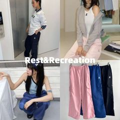 新品 韓国 Rest&Recreation WIDE CARGO PANTS ボトムス カーゴパンツ パンツ ハーフパンツ かわいい おしゃれ 人気 Y2K レディース
