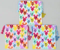 【中古】雑貨 集合(バルーン柄) 巾着3枚セット 「ディズニー」 東京ディズニーリゾート限定