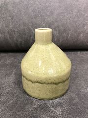アメシトリーフラワーベースBE セラミック 花瓶 陶器 左右非対称 生け花 ドライフラワー