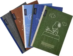 未使用品 ナカバヤシ ロジカルエアー軽量ノート スヌーピー B5 A罫 5冊パック【送料無料】【メール便でお送りします】代引き不可