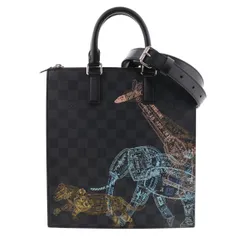 LOUIS VUITTON ルイヴィトン ダミエグラフィット サックプラ・メッセンジャー N45276 ショルダーバッグ トートバッグ アニマルプリント グレー Gray used:B【中古】