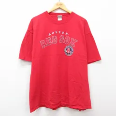 XL/古着 リー Lee 半袖 ビンテージ Tシャツ メンズ 00s MLB ボストンレッドソックス 大きいサイズ クルーネック 赤 レッド メジャーリーグ 