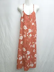◇ ⊂ FREAK'S STORE フリークスストア 花柄 ロング キャミ　ワンピース サイズFREE オレンジ レディース P  【1409250028083】