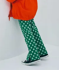 p.premier 総柄カットジャガード裾スリットフレアパンツ　p420045