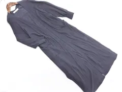 nano universe ナノユニバース リネン100% ロング カーディガン size36/グレー ■◇ レディース