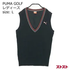 PUMA プーマ ゴルフ リバーシブル 中綿ベスト ウール混 L 暖か ニット