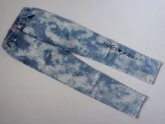 シスタージェニィ シスタージェニー sister jenni 150cm アウトレット 子供服 女の子 ジーンズ デニム パンツ ロング丈 水色 ムラ染め 春 夏 秋 ★3 ボトムス ズボン ジーパン ガールズ 女児 キッズ ジュニア 【中古】