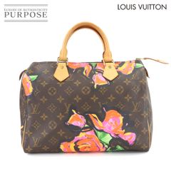 ルイ ヴィトン LOUIS VUITTON モノグラム ローズ スピーディ 30 ハンド バッグ ブラウン ピンク M48610 Monogram Rose Speedy 30 90290887
