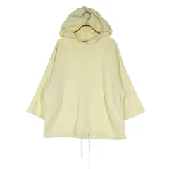 美品 NIKE ナイキ ワンポイントロゴ 長袖 パーカー L イエロー ショート丈 レディース 古着