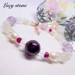 27.天然石 パワーストーン ブレスレット 数珠 15cm ガーネット ルビー