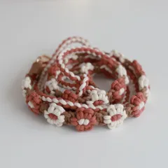 ☆ ブラウンレッド ☆ スマホ ストラップ フラワー編み 調整可能 ysg5473 スマホストラップショルダー ショルダーストラップ 携帯 スマホ ストラップ ネックストラップ 紐 ひも 斜めがけ 首かけ 肩掛け レディース おしゃれ かわいい 落下防止