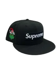 シュプリーム SUPREME ニューエラ NEWERA  Grinch  グリンチ ボックスロゴ 黒  59FIFTY 60.6cm 7 5/8　 帽子 メンズ帽子 キャップ ブラック 101hat-125