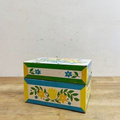 ヴィンテージ 【希少】ランズバーグ キャニスター 2個セット 黄色 花柄