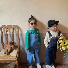 デニム サロペット 海外子供服 韓国子供服 オーバーオール