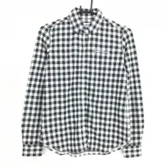 【新品】ジャックバニー 長袖シャツ 黒×白 チェック 起毛素材 レディース 0(S) ゴルフウェア Jack Bunny