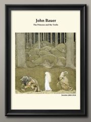 1-9807 ポスター アート おしゃれ 絵画 インテリア ヨン バウエル オリジナル商品 A3サイズ 北欧 イラスト マット紙 艶消し アートパネル 額 フレーム デザイン 壁掛け 