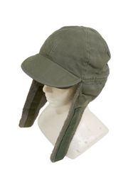 西ドイツ軍 ウィンターキャップ OD 57cm 中古可 画像現品