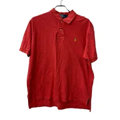 POLO RALPH LAUREN 半袖 ポロシャツ L レッド ポロラルフローレン 鹿子 古着卸 アメリカ仕入 a707-5718