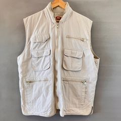 80's BANANA REPUBLIC バナナリパブリック サファリベスト ハンティングベスト アイボリー メンズ XLサイズ