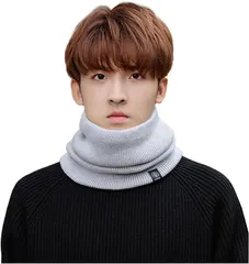 【迅速発送】Trnvco ニット ネックウォーマー レディース 冬 厚手 ふわふわ裏起毛 防寒保温 ネックガード ニットスヌード 首巻き 無地 シンプル おしゃれ 柔らかい肌触り 裏ボア ストレッチ性 小顔効果 通勤・通学・アウトドアスポーツ 男女兼用