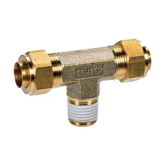 【即納】【新品・7営業日以内発送】【即納在庫品】ＴＲＵＳＣＯ TS-12X8-03TM クイックシール継手 チーズ φ12X8 