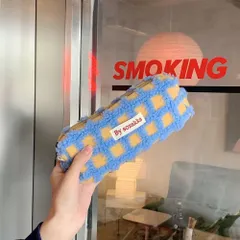 ☆ ブルー ☆ ペンケース ボアワッフル 大容量 おしゃれ ペンケース ふわふわ ペンポーチ 筆箱 筆入れ ペン ケース 小物入れ ポーチ 大きめ 大容量 おしゃれ シンプル ボア ワッフル 大学生 高校生 中学生 小学生 メイクポーチ スリムポーチ