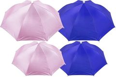 【在庫処分】十里の桜 4パックのある頭にかぶる傘帽子屋外防風・防雨傘帽子傘日よけ傘帽子釣り傘