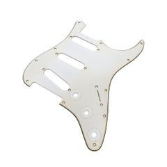 YJB PARTS ST'65 ストラト用ピックガード エイジドギターパーツ レリックホワイト3Ply インチ 日本製