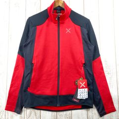 【Men's S レッド系】 Montura ( モンチュラ ) ストレッチ カラー ジャケット Stretch Color Jacket ポリエステル MMAP02X Men's ポーラテック・パワーグリッド  フリース アウター ジャケ